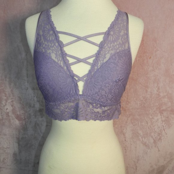 Victoria's Secret Other - Womens Purple Laced Victoria Secret Bra Size L